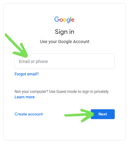 Войдите в Google